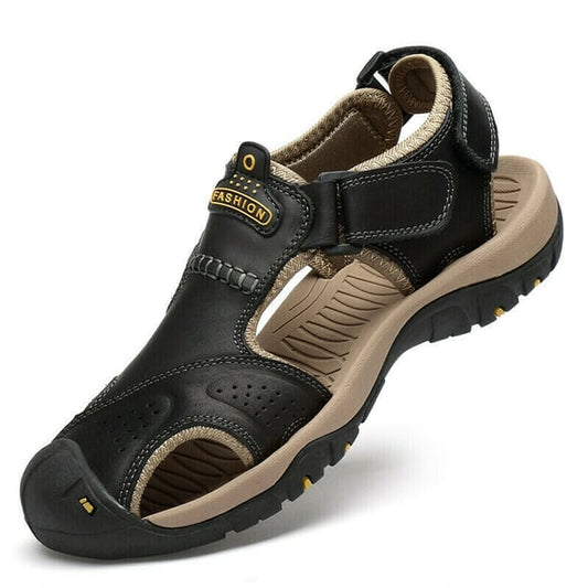 Oferta de esta semana: 70% de descuento🔥 Sandalias ortopédicas de cuero para exteriores de verano para hombre