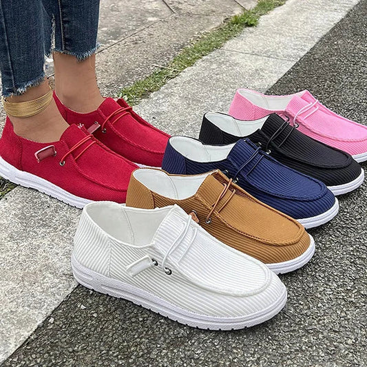 🔥ÚLTIMO DÍA 50% DE DESCUENTO - Zapatillas casuales de lona transpirables para mujer