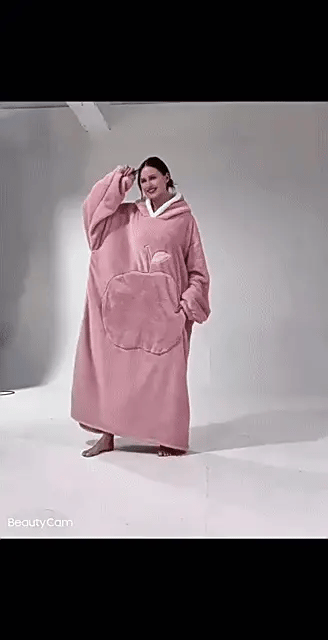 Último día 49% de descuento ❤️ Sudadera con capucha y manta extragrande CozyBoo™