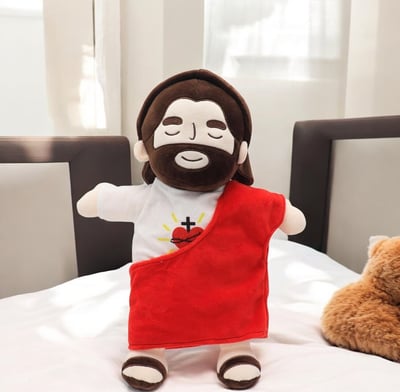 🔥Oferta de Black Friday 49% de descuento🎄Conforting Christ - Peluche Jesús Respirando