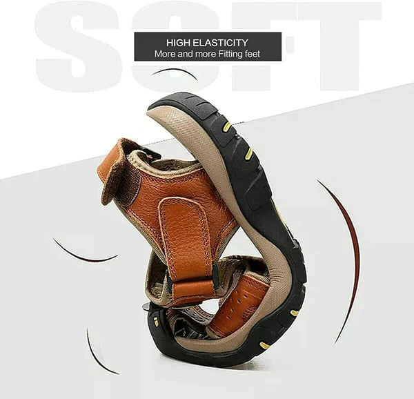 Oferta de esta semana: 70% de descuento🔥 Sandalias ortopédicas de cuero para exteriores de verano para hombre
