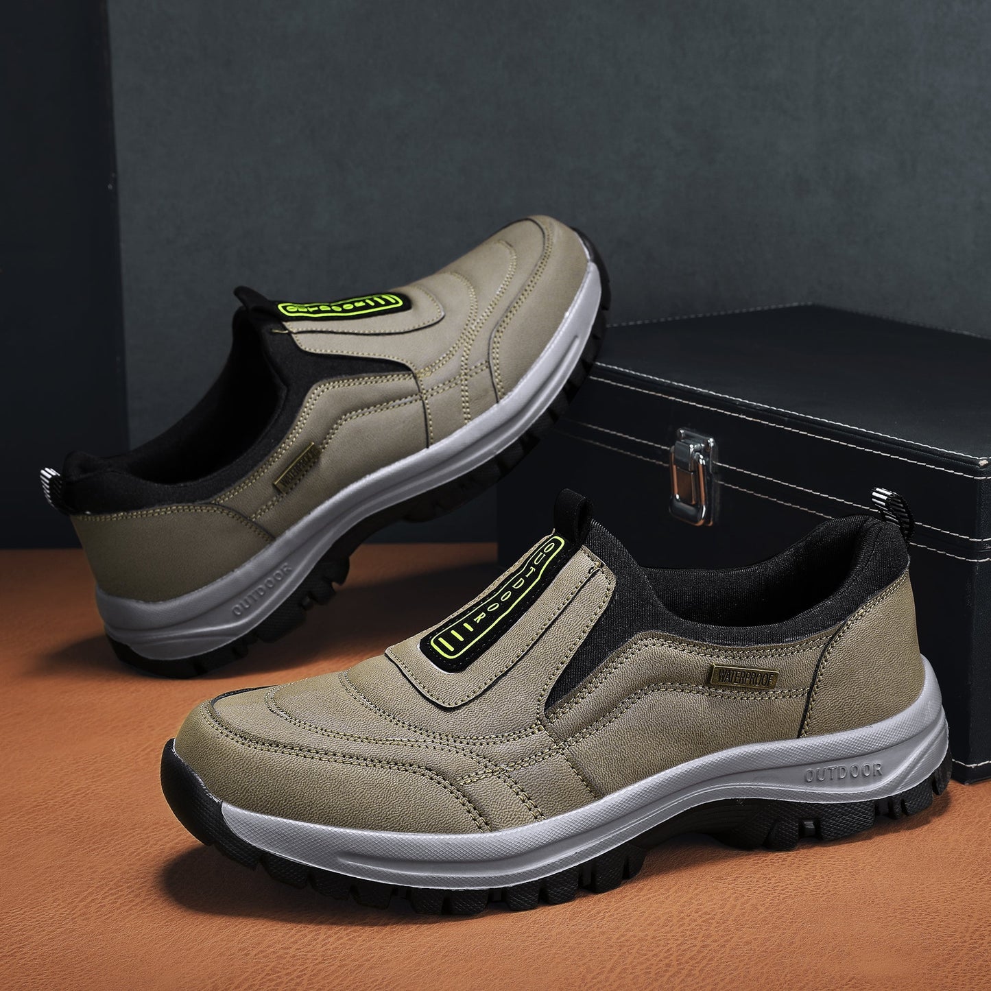 OFERTA CALIENTE 45% DE DESCUENTO🔥 Zapatos ortopédicos impermeables sin cordones para hombre