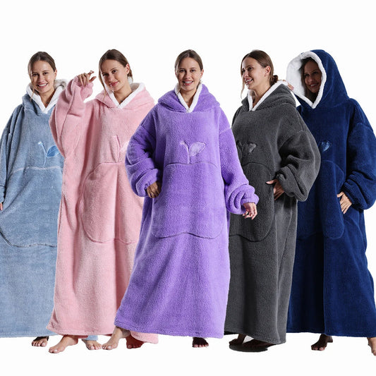 Último día 49% de descuento ❤️ Sudadera con capucha y manta extragrande CozyBoo™