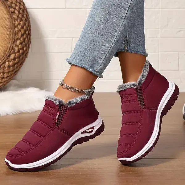 Último día 49% de descuento❤️ Botas de invierno cálidas con forro de piel de oveja para mujer