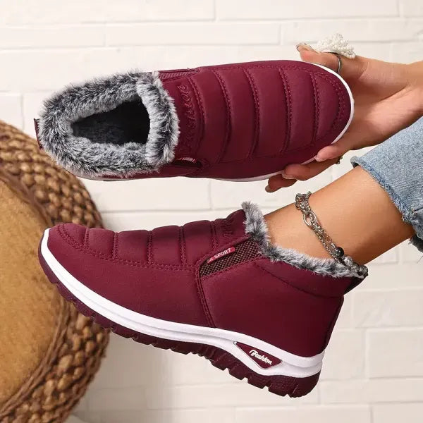 Último día 49% de descuento❤️ Botas de invierno cálidas con forro de piel de oveja para mujer