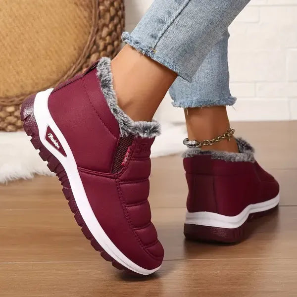 Último día 49% de descuento❤️ Botas de invierno cálidas con forro de piel de oveja para mujer