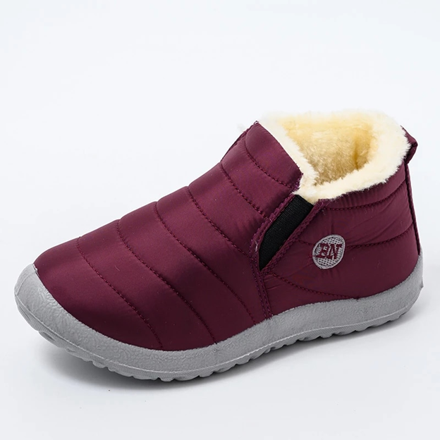 Botas de nieve de piel cálida de invierno para mujer, ¡70% de descuento!