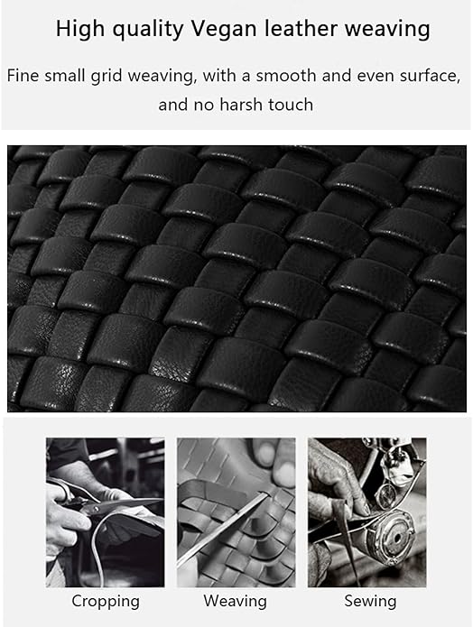 Bolso bandolera de gran capacidad tejido a mano, elegante bolso de piel tipo concha, ¡con un 45% de descuento!