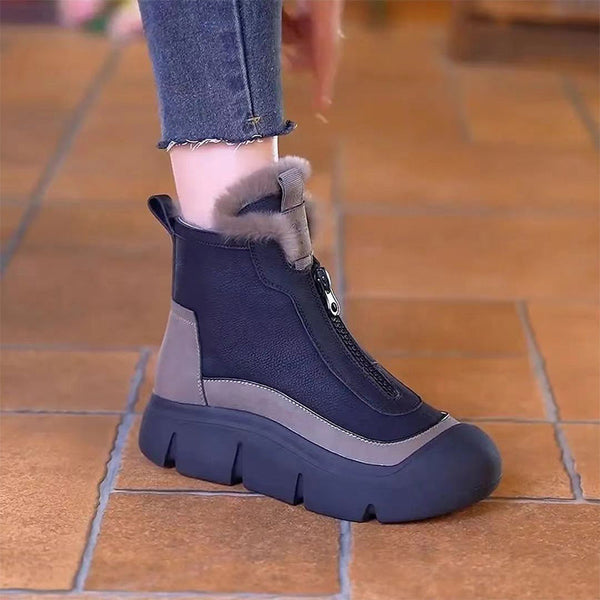 OFERTA CALIENTE 45%🎁 Botas de nieve impermeables y cálidas con cremallera para mujer