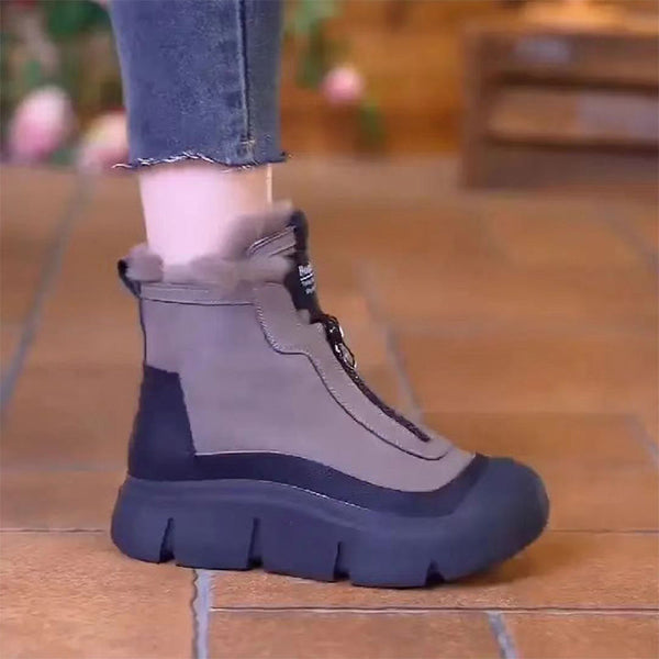 OFERTA CALIENTE 45%🎁 Botas de nieve impermeables y cálidas con cremallera para mujer