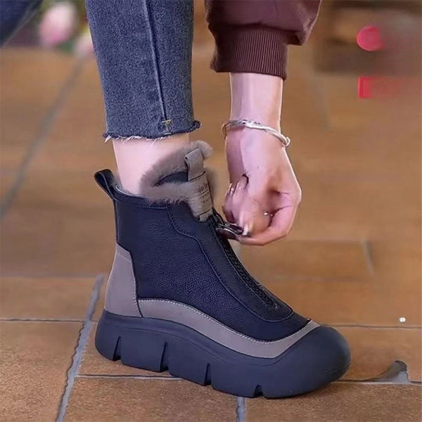 OFERTA CALIENTE 45%🎁 Botas de nieve impermeables y cálidas con cremallera para mujer
