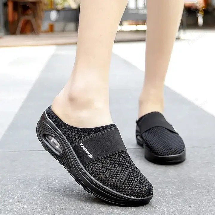 Mocasines ortopédicos para diabéticos con amortiguación de aire y sin cordones