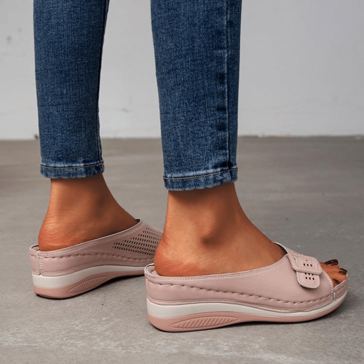 Sandalias ortopédicas con plantilla suave para mujer