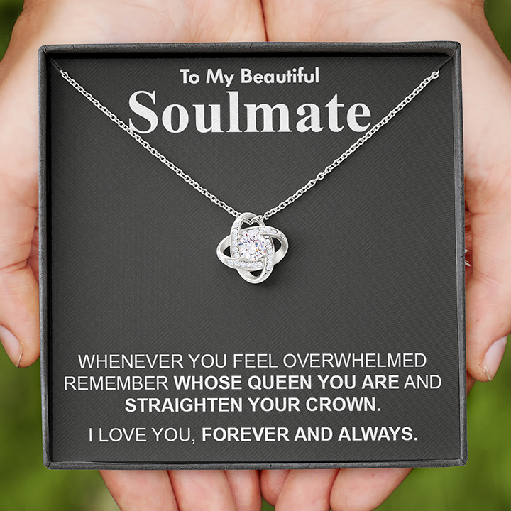 Para mi hermosa alma gemela - Siempre que lo sientas - Collar de nudo de amor