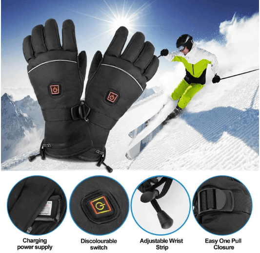 Promoción navideña: 49 % de descuento. Guantes de nieve premium con aislamiento térmico y calefacción.