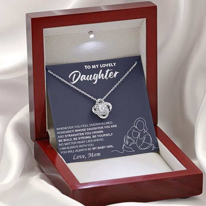 Regalo para hija: collar con nudo de amor
