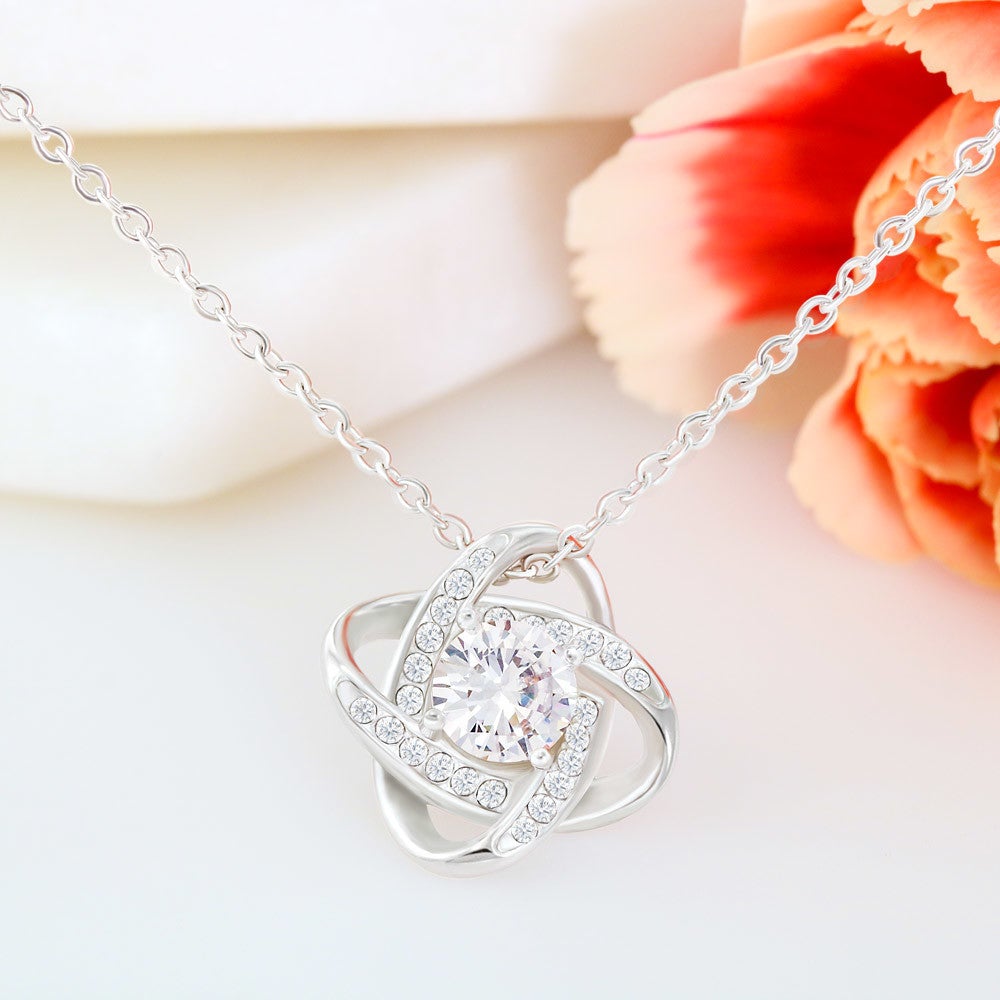 Collar con nudo "No puedo vivir sin ti" para regalar a tu esposa