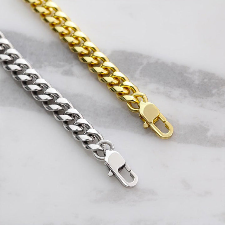Regalo para el esposo - Promesa - Cuban Link