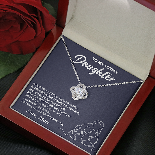 Regalo para hija: collar con nudo de amor