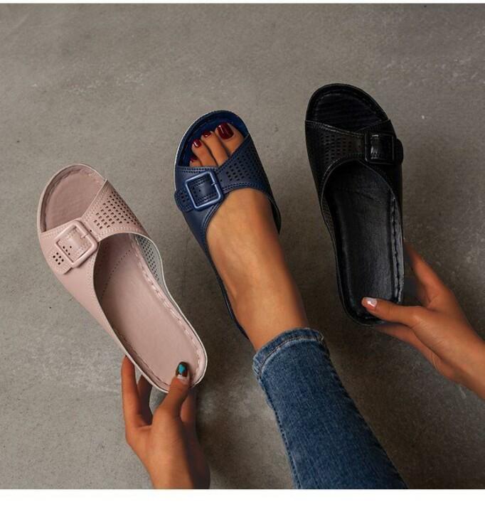 Sandalias ortopédicas con plantilla suave para mujer