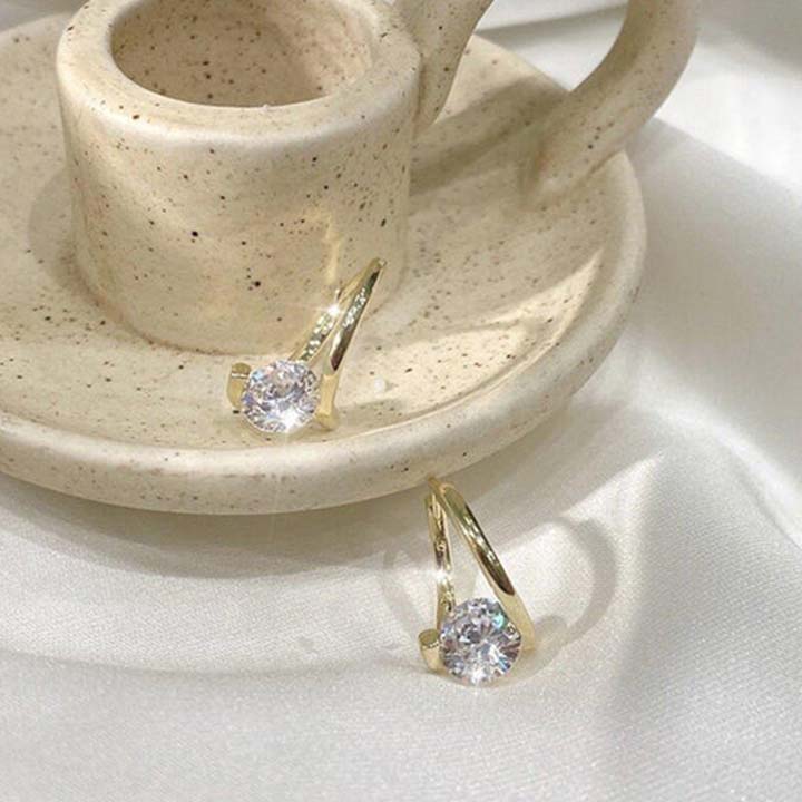 Pendientes redondos de diamantes