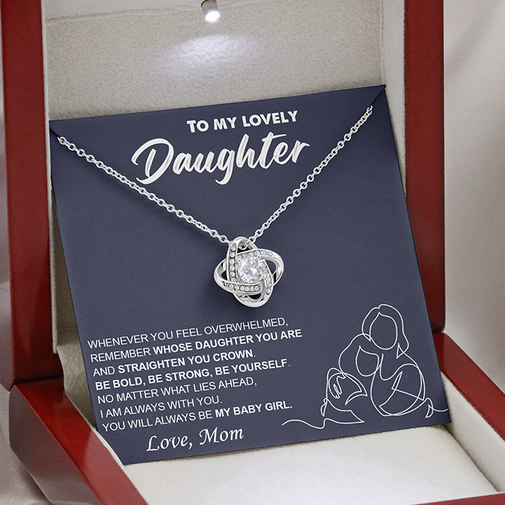 Regalo para hija: collar con nudo de amor