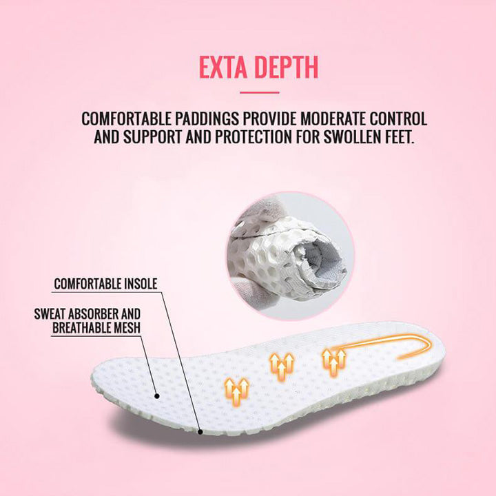 Mocasines ortopédicos para diabéticos con amortiguación de aire y sin cordones