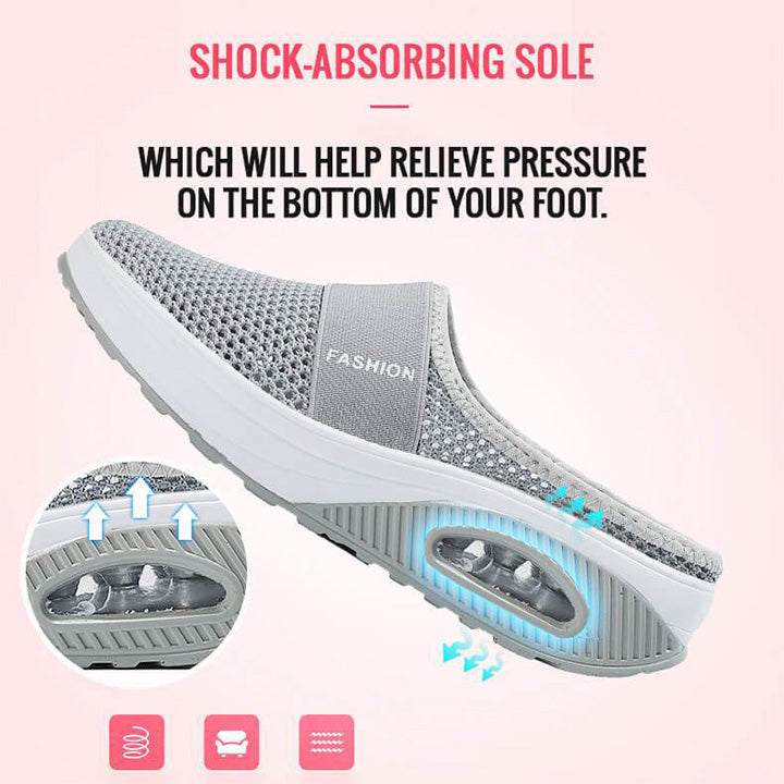 Mocasines ortopédicos para diabéticos con amortiguación de aire y sin cordones