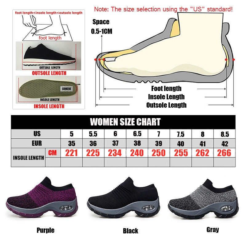 Zapatos para caminar súper suaves para mujer