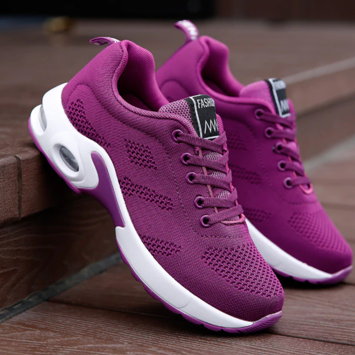 Zapatillas de running ligeras para mujer, transpirables y con amortiguación de aire