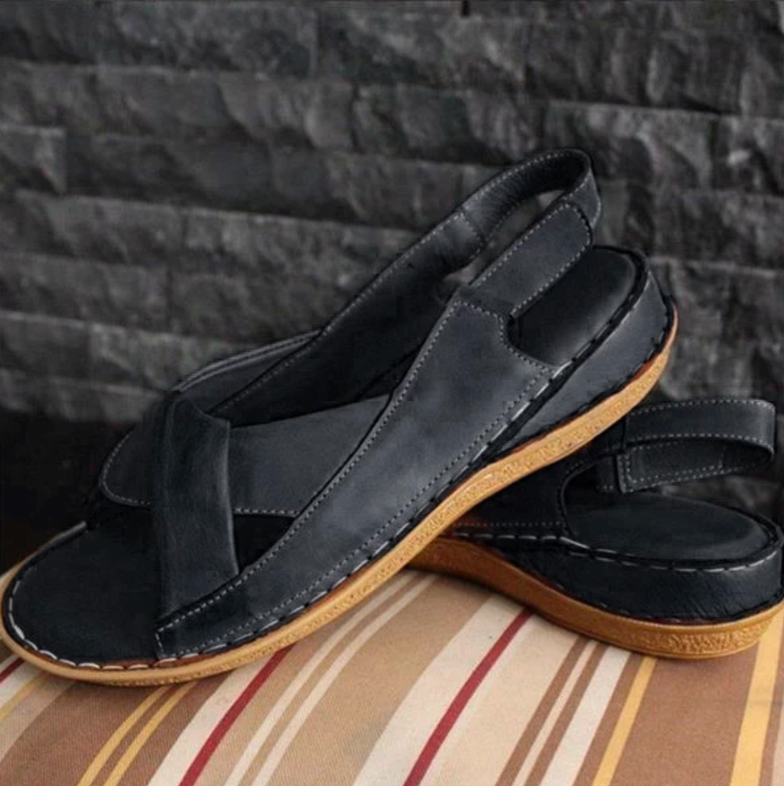 Nuevas sandalias planas cómodas con nudo para mujer