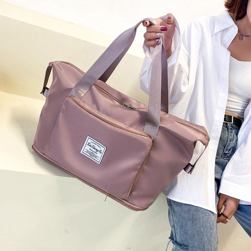 Bolso de compras plegable impermeable de gran capacidad, bolso de viaje