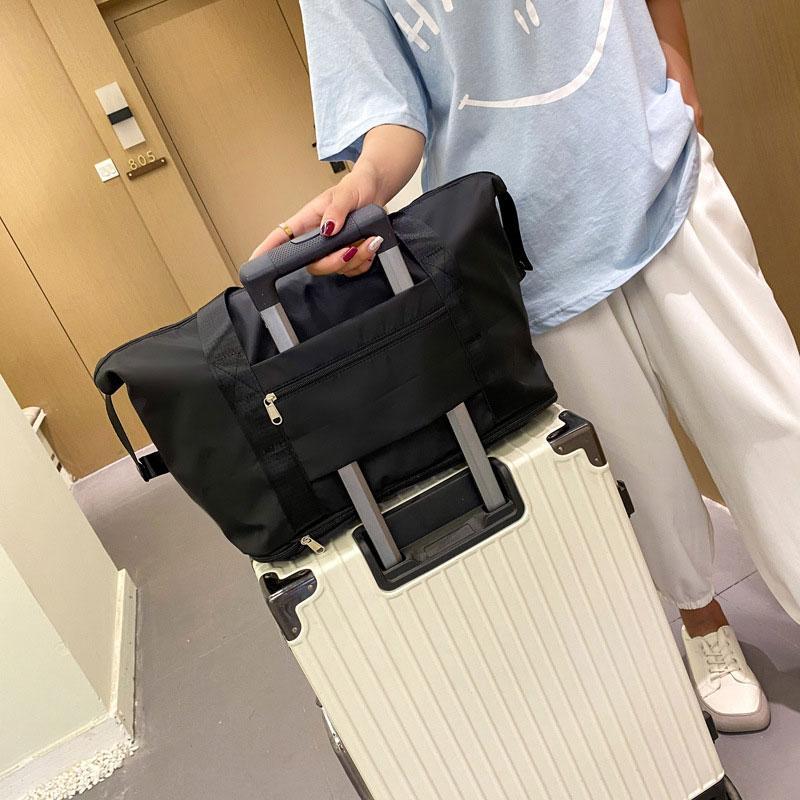 Bolso de compras plegable impermeable de gran capacidad, bolso de viaje