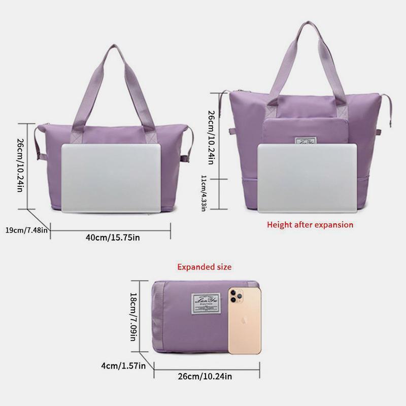 Bolso de compras plegable impermeable de gran capacidad, bolso de viaje