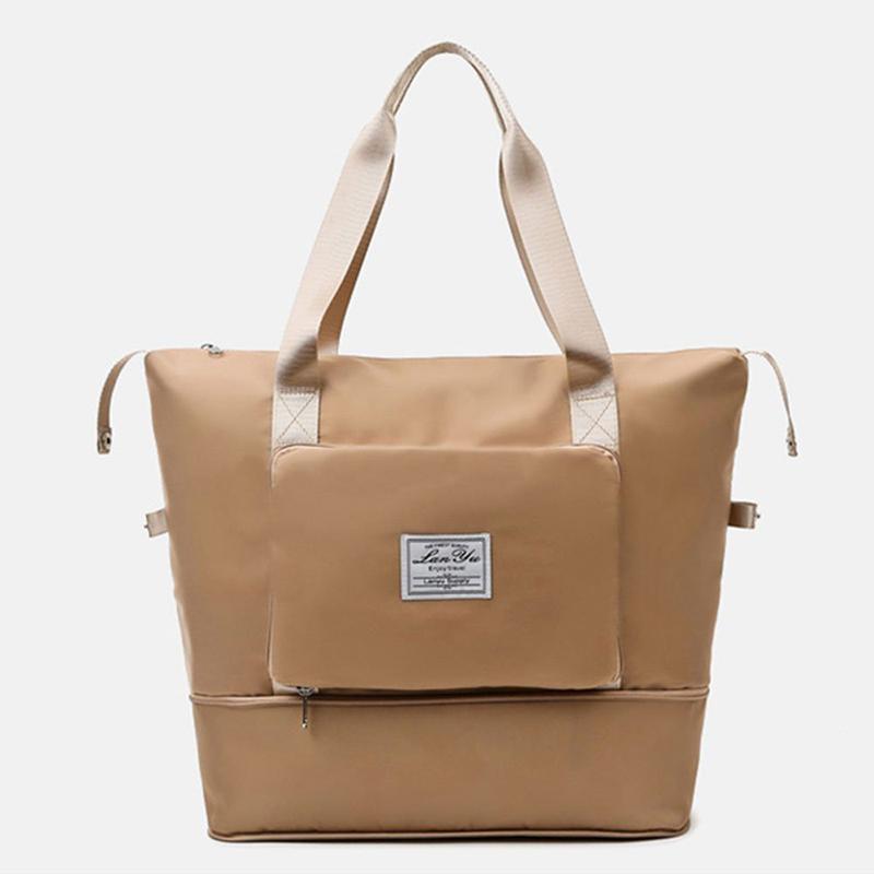 Bolso de compras plegable impermeable de gran capacidad, bolso de viaje