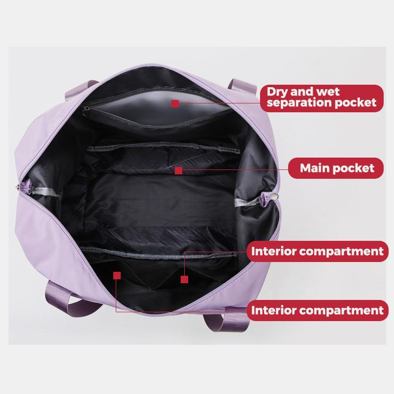 Bolso de compras plegable impermeable de gran capacidad, bolso de viaje