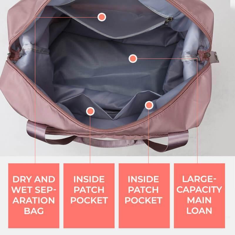 Bolso de compras plegable impermeable de gran capacidad, bolso de viaje
