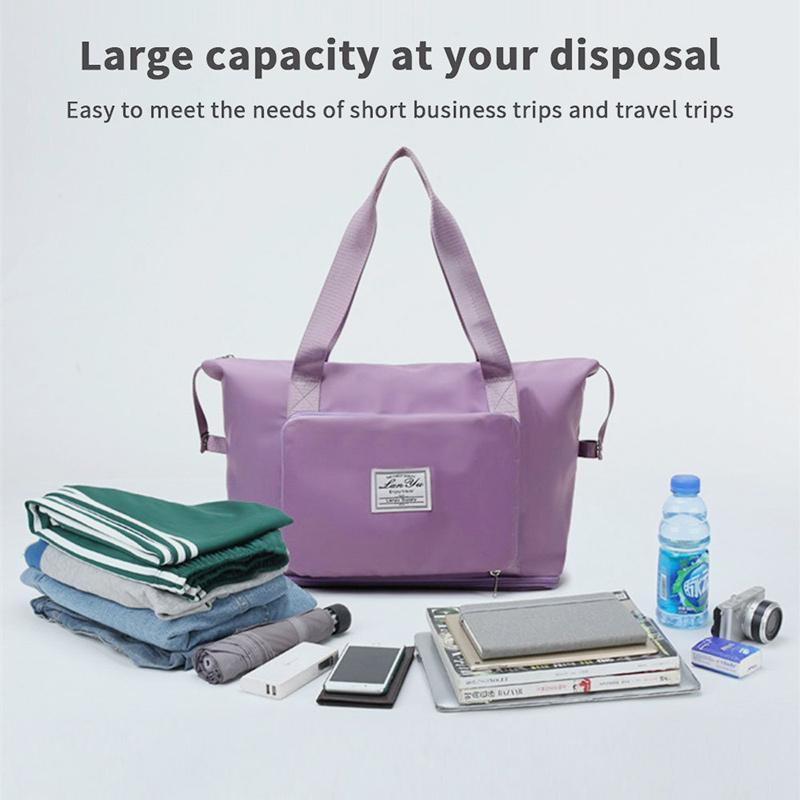 Bolso de compras plegable impermeable de gran capacidad, bolso de viaje