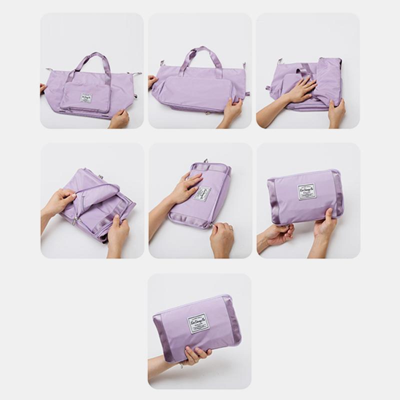 Bolso de compras plegable impermeable de gran capacidad, bolso de viaje