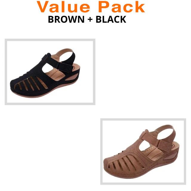 Sandalias ortopédicas de punta abierta para mujer BunionWell™