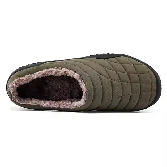 Men’s Cozy Orthopedic Slip-On Slippers — Warmth & Support, Indoors & Out