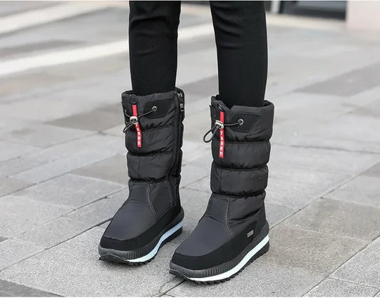 🔥🔥Botas de nieve de piel sintética antideslizantes e impermeables de primera calidad para mujer