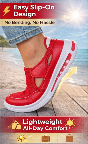 Women's Orthopedic Breathable Slip-On Shoes, Mary Jane Hybrid Sneakers