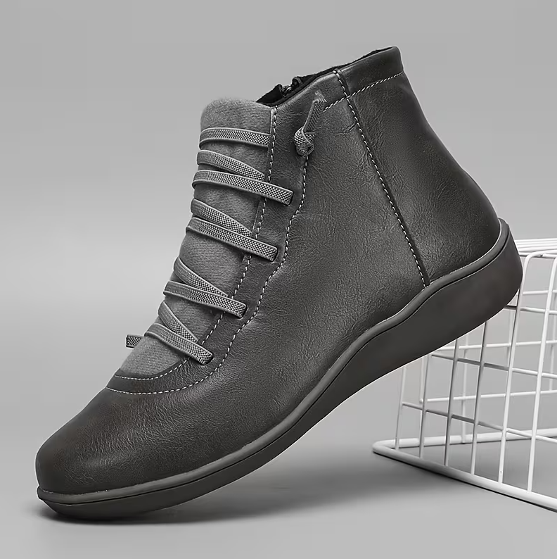 Elena™ Easy-Zip Round-Toe Comfort Boots