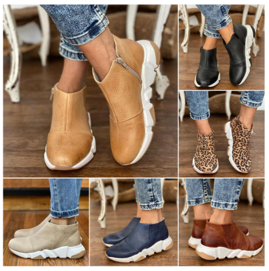 VENTA CALIENTE 45% DE DESCUENTO🔥Botines de Cuero Premium para Mujer, Botas Cómodas para Caminar