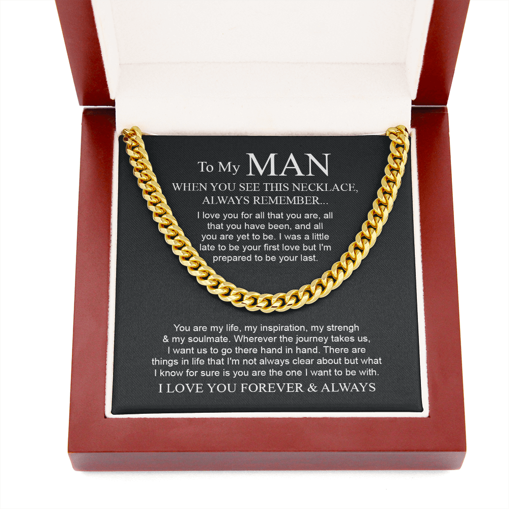 To My Man - I Want To Be With | Cuban Link Chain Necklace [SHO]