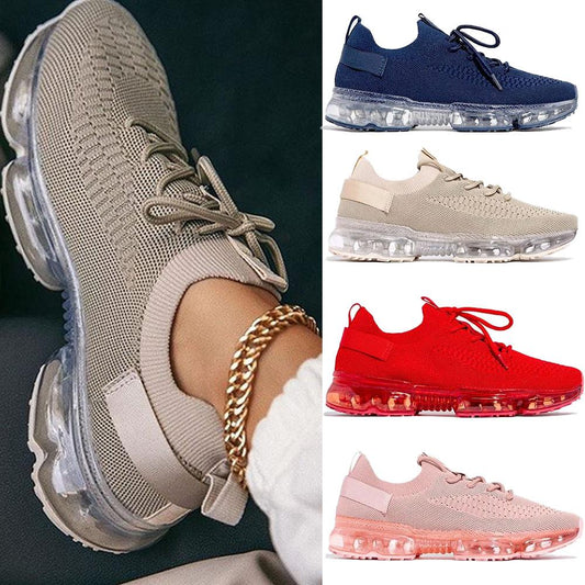 Women's Comfy Air Cushion Sneakers, Breathable Shoes Walking Running Shoes